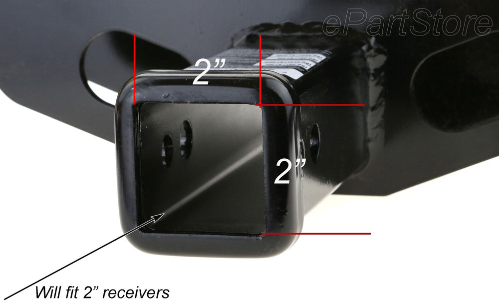 eVerHITCH anti-rattle pin detailed view showing patented locking stability