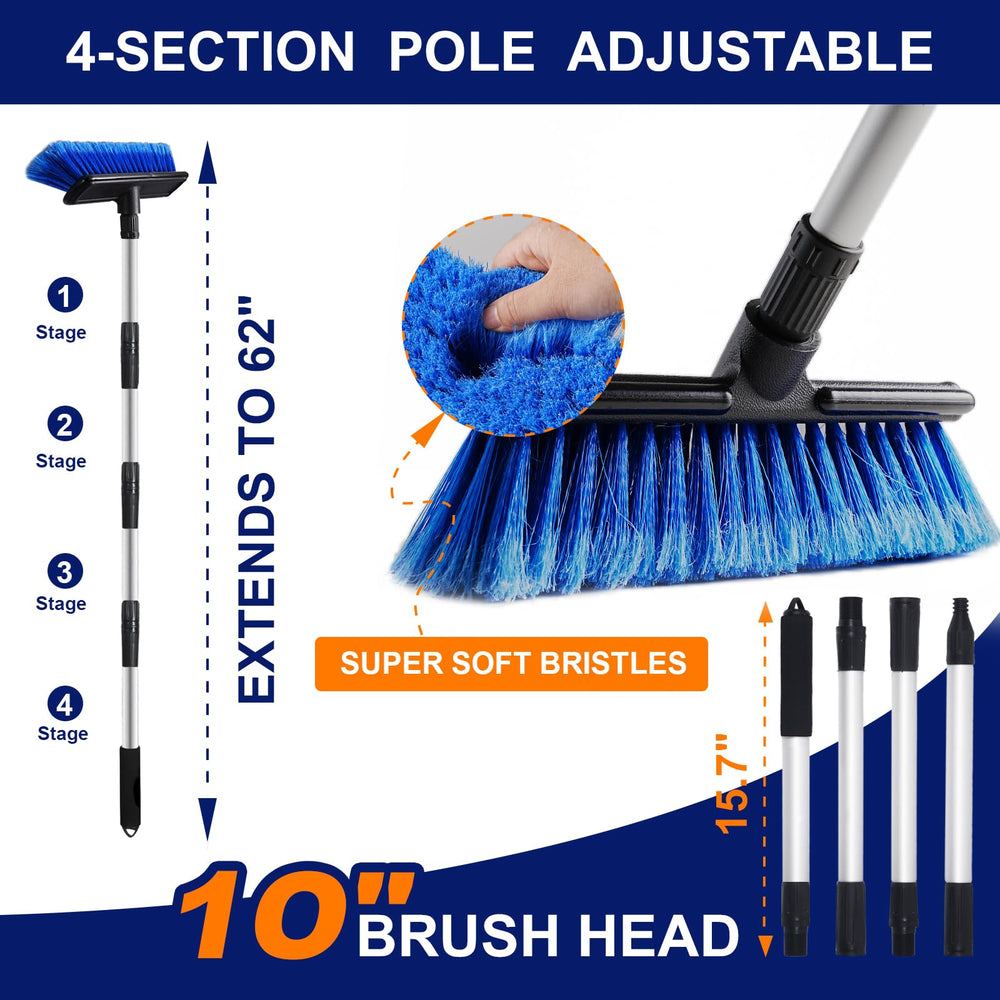 EVERRUSH close-up soft bristles protecting paint while cleaning benefit