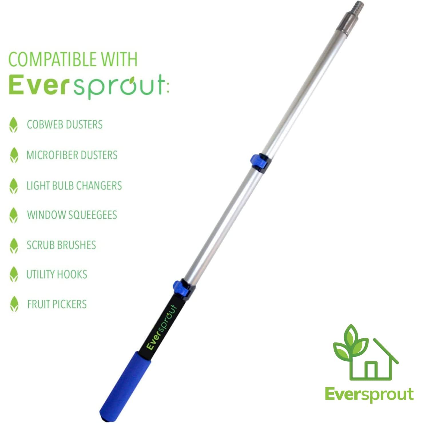 EVERSPROUT scrubbing a deck surface demonstrating multi-purpose use
