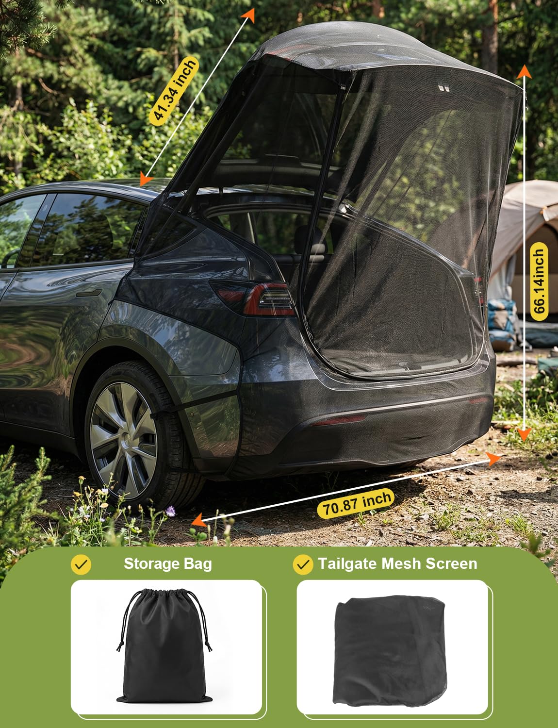 EVFITUS compact carry bag with contents for convenient trunk storage