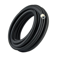 EVIL ENERGY front view of 10AN PTFE hose showing braided exterior and length benefit