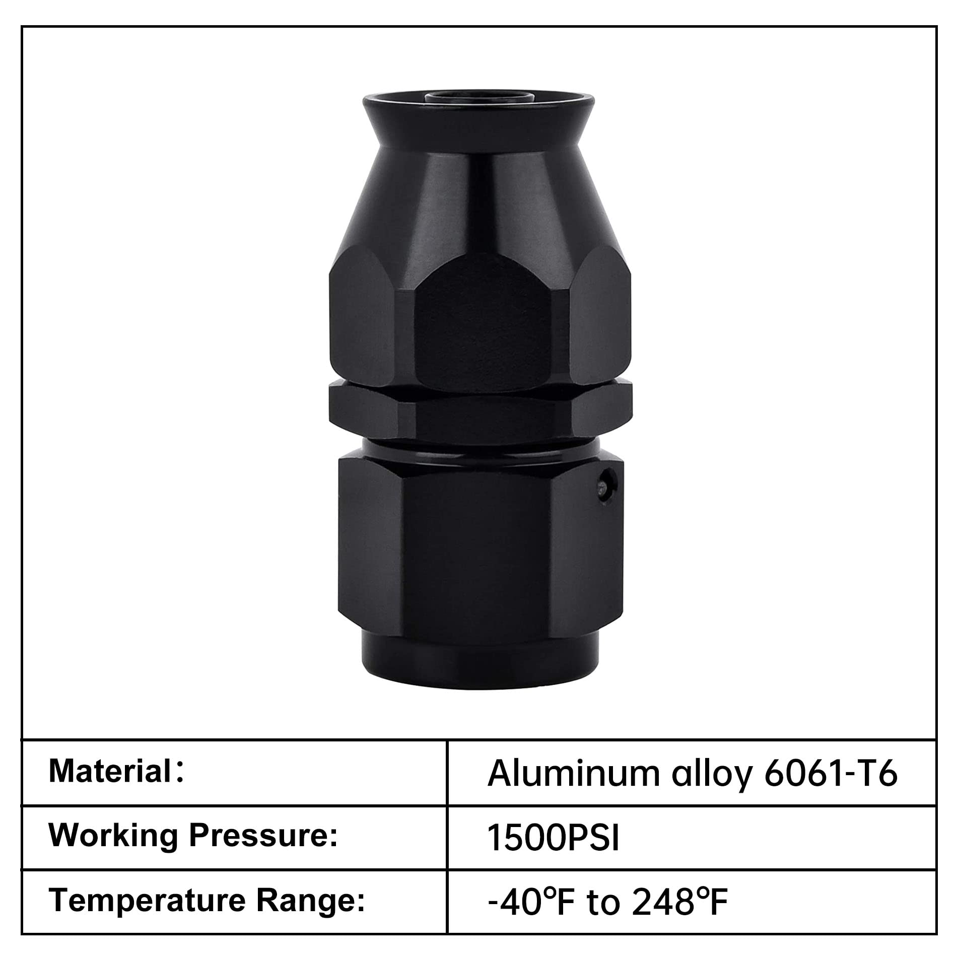 EVIL ENERGY detail of 360° swivel collar for easier hose alignment
