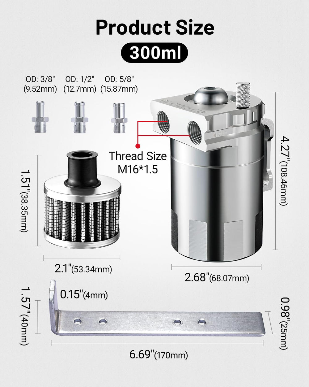 EVIL ENERGY breather filter detail demonstrating filtration and vented setup benefits