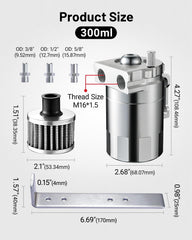 EVIL ENERGY breather filter detail demonstrating filtration and vented setup benefits