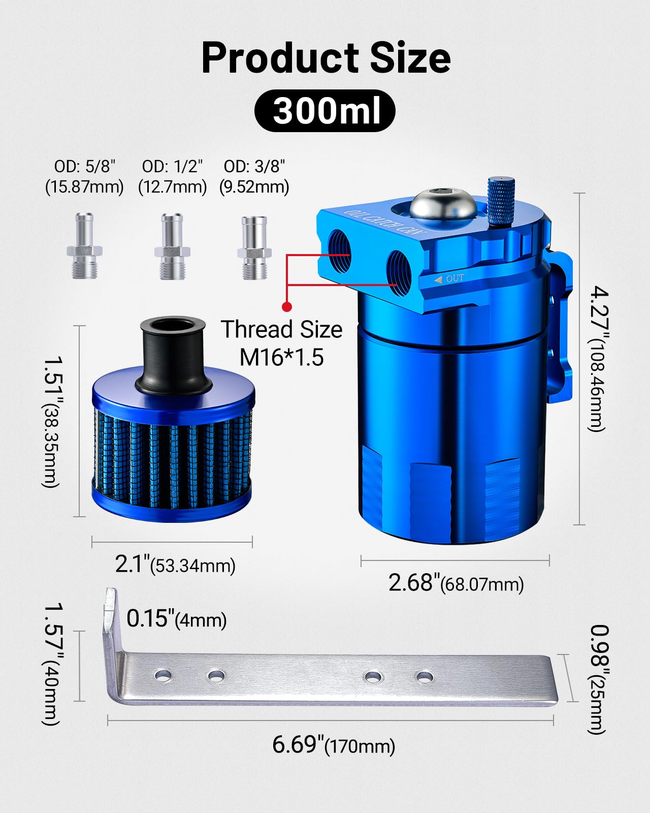EVIL ENERGY breather filter attached showing vent option for pre-PCV engines