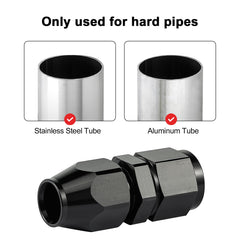 EVIL ENERGY fittings installed on 1/2 inch hardline demonstrating secure leak-resistant connection