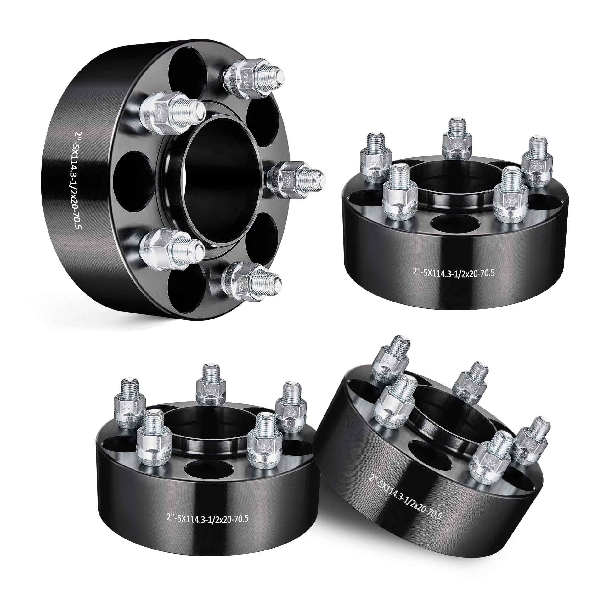 EVIL ENERGY front face of 5x4.5 spacer showing bolt pattern and hub centric bore for precise fit