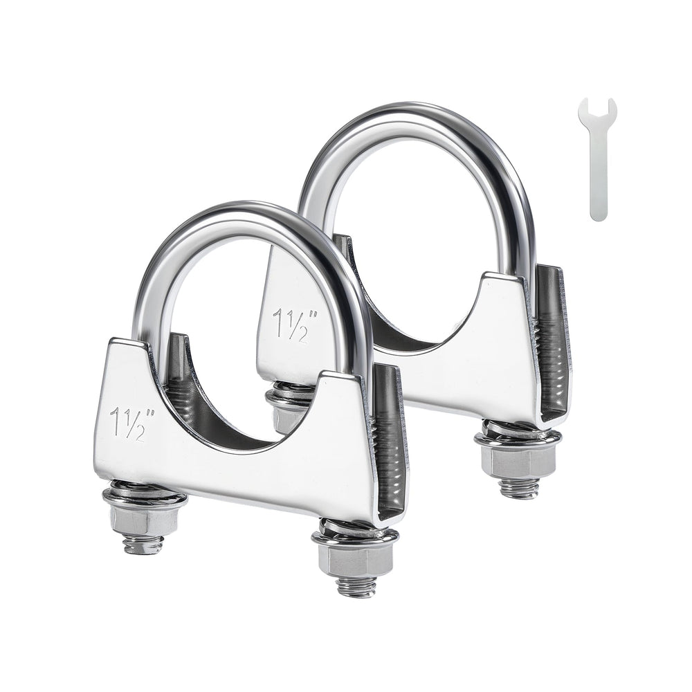 EVIL ENERGY front view of two clamps showing compact ready-to-install kit benefit