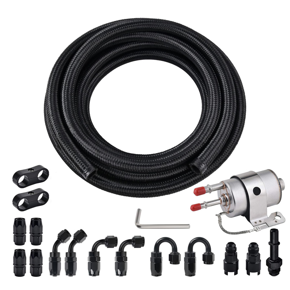 EVIL ENERGY front packaging showing complete 6AN fuel line kit benefit of included components