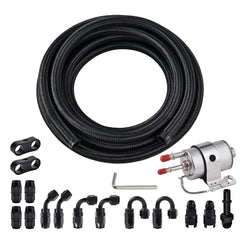 EVIL ENERGY front packaging showing complete 6AN fuel line kit benefit of included components