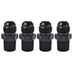 EVIL ENERGY front view of AN8 to 3/8" NPT adapter showing compact profile and durability
