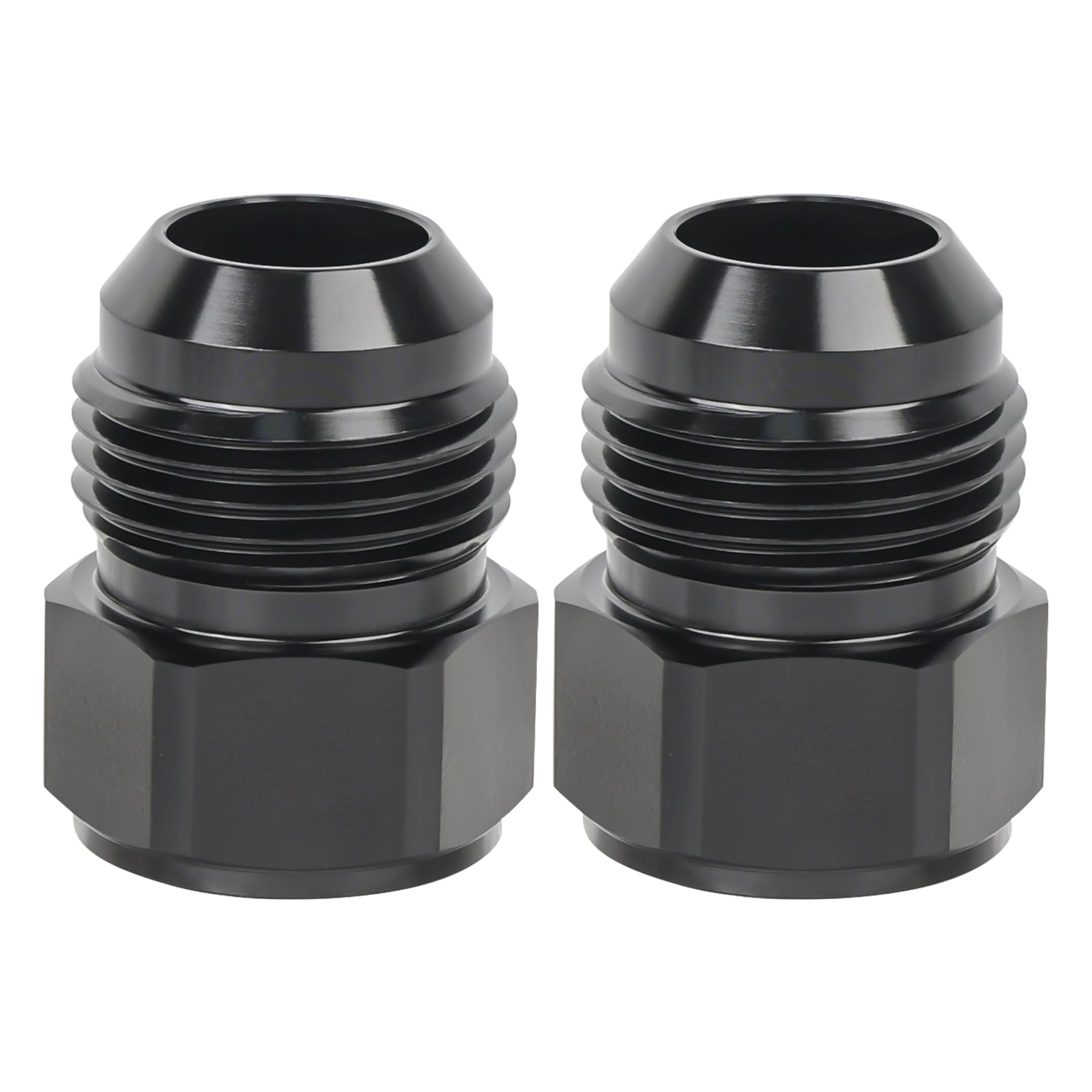 EVIL ENERGY front view of coupler showing shape and black anodize for durable finish