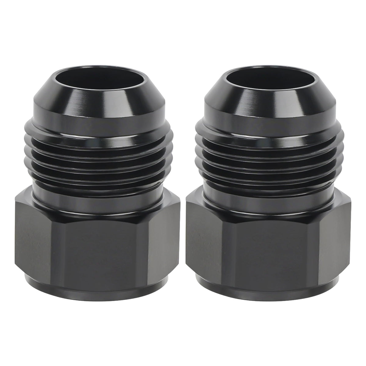 EVIL ENERGY front view of coupler showing shape and black anodize for durable finish