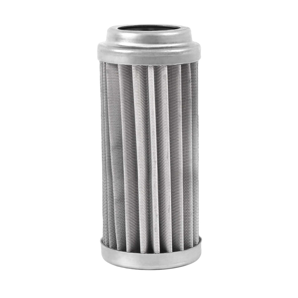 EVIL ENERGY front view of 100 micron filter element showing shape and size, clear replacement fit