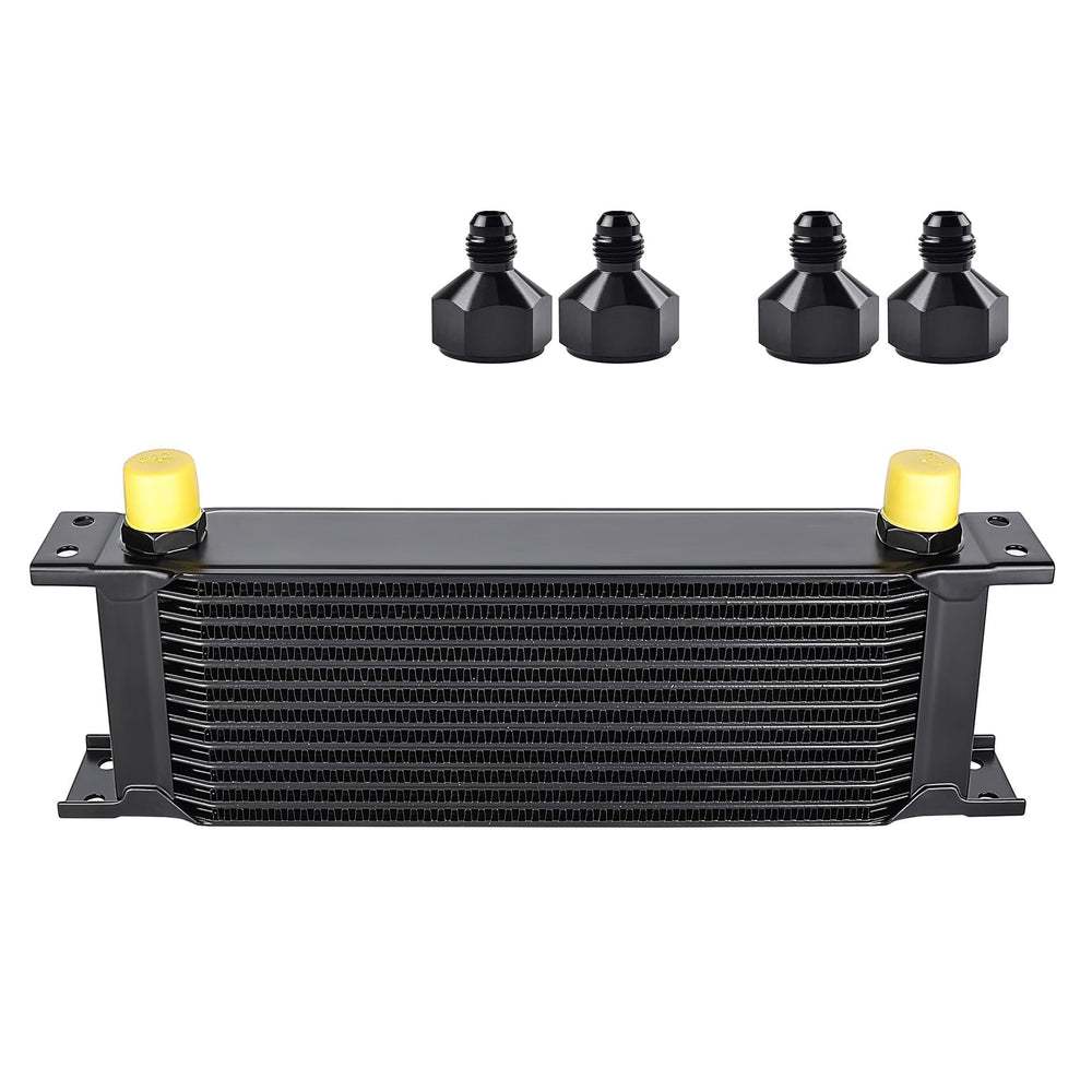 EVIL ENERGY front view of oil cooler showing compact design and airflow benefit