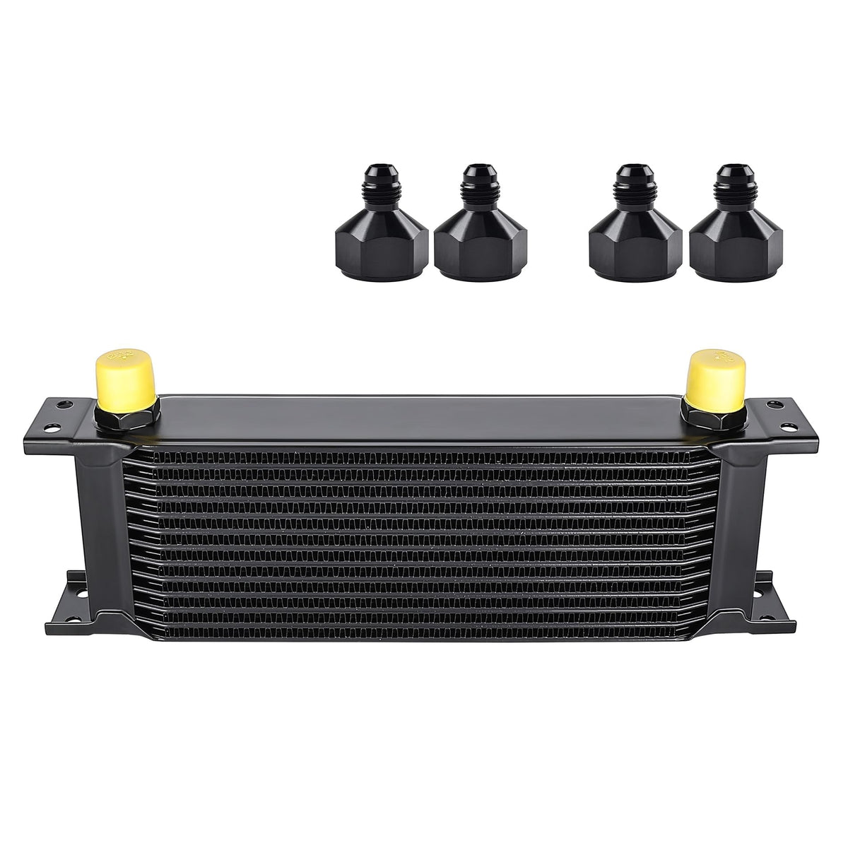 EVIL ENERGY front view of oil cooler showing compact design and airflow benefit