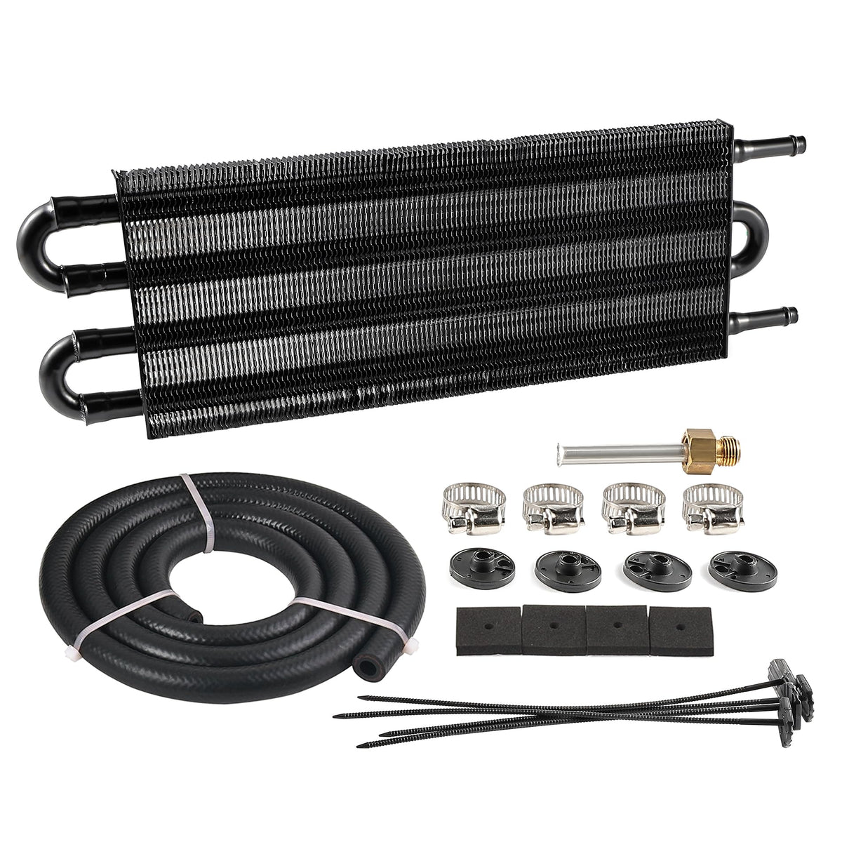 EVIL ENERGY front view of black 4-pass cooler showing compact profile and fit