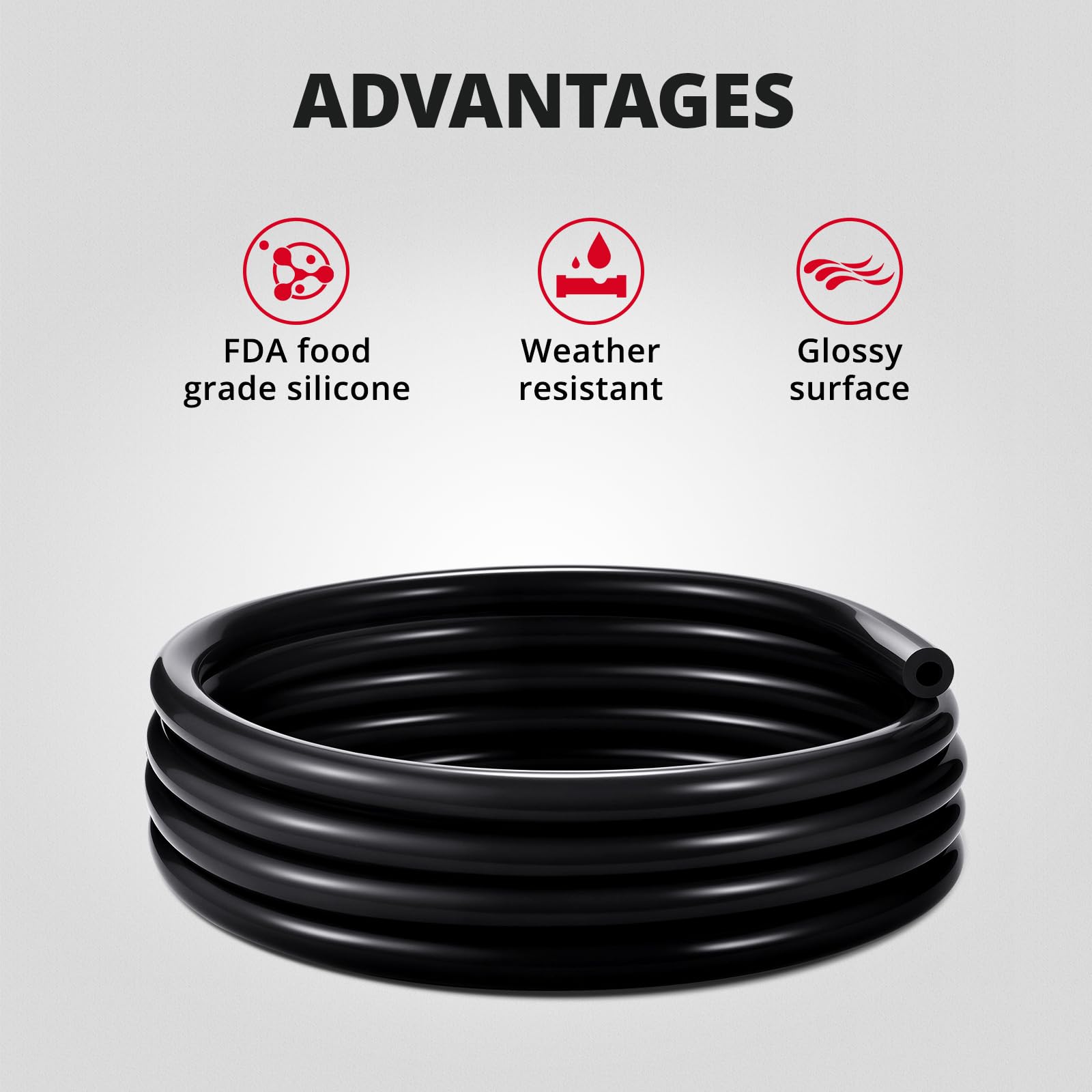 EVIL ENERGY hose installed as an automotive vacuum line, heat-resistant reliability