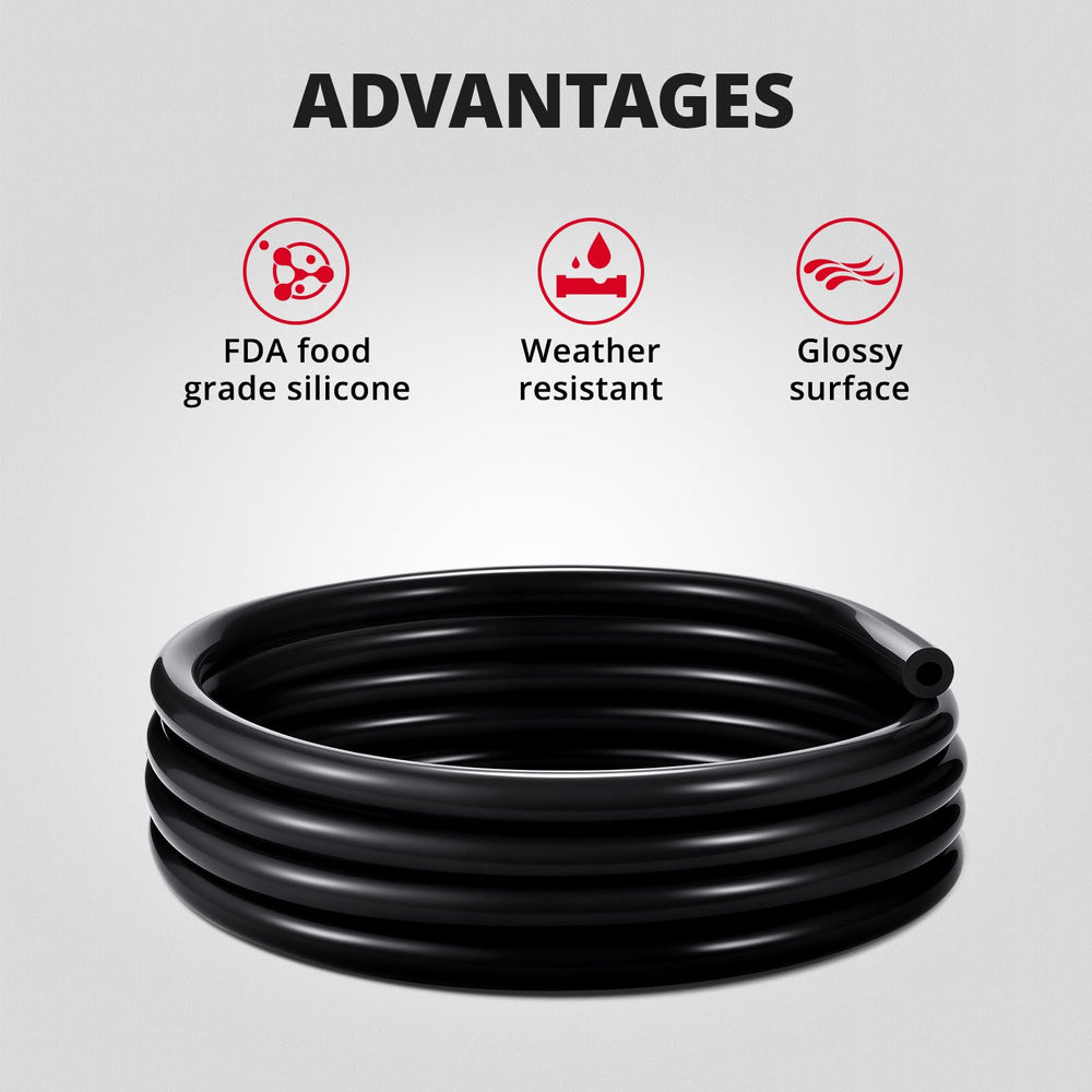 EVIL ENERGY hose installed as an automotive vacuum line, heat-resistant reliability