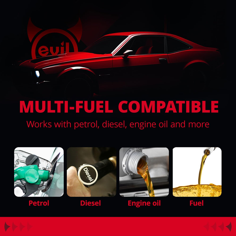 EVIL ENERGY hose routed in engine bay demonstrating space-saving flexibility
