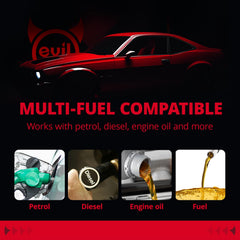 EVIL ENERGY hose routed in engine bay demonstrating space-saving flexibility