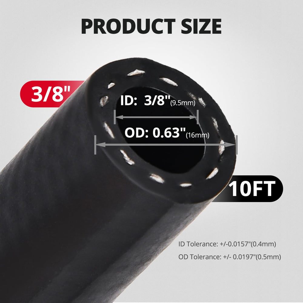 EVIL ENERGY hose cross-section highlight, illustrates CPE material durability