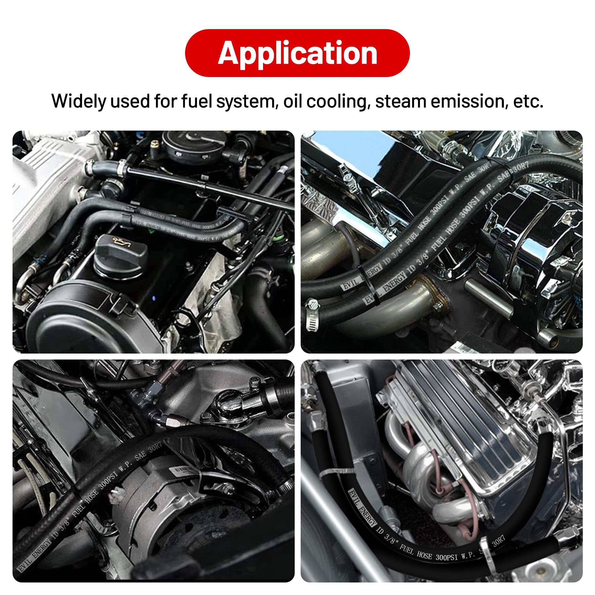 EVIL ENERGY installed in engine bay demonstrating fitment and space-saving routing