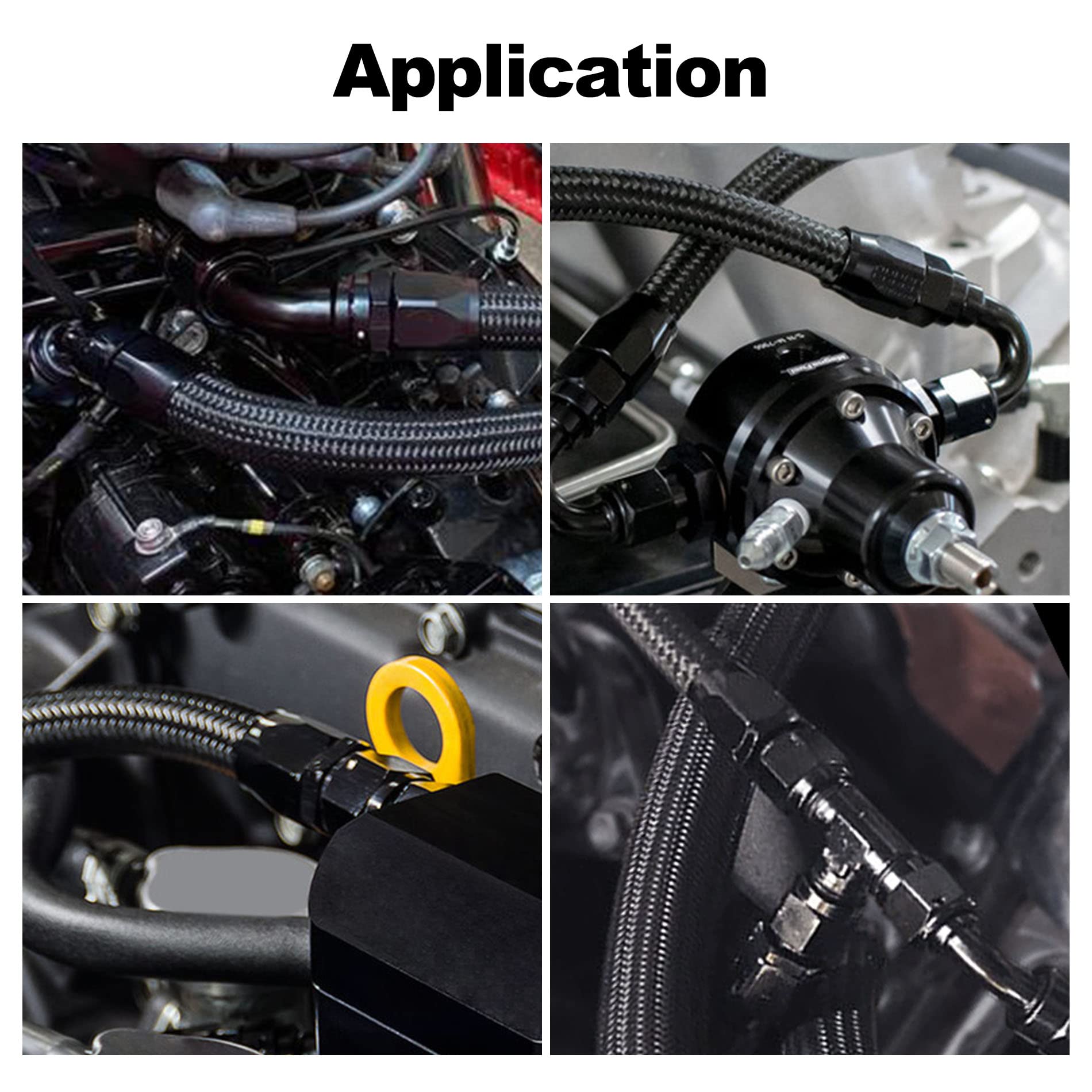 EVIL ENERGY installed in engine bay showing routing benefit and space-saving elbow