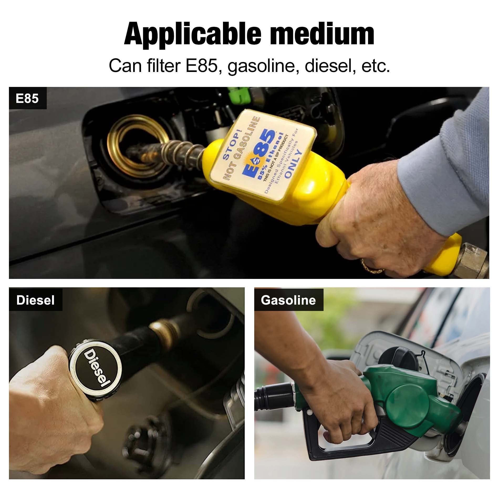 EVIL ENERGY filter element in a garage installation scene illustrating easy replacement