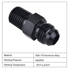 EVIL ENERGY view of 1/4" NPT tapered threads showing 60-degree taper and ready-for-sealant application