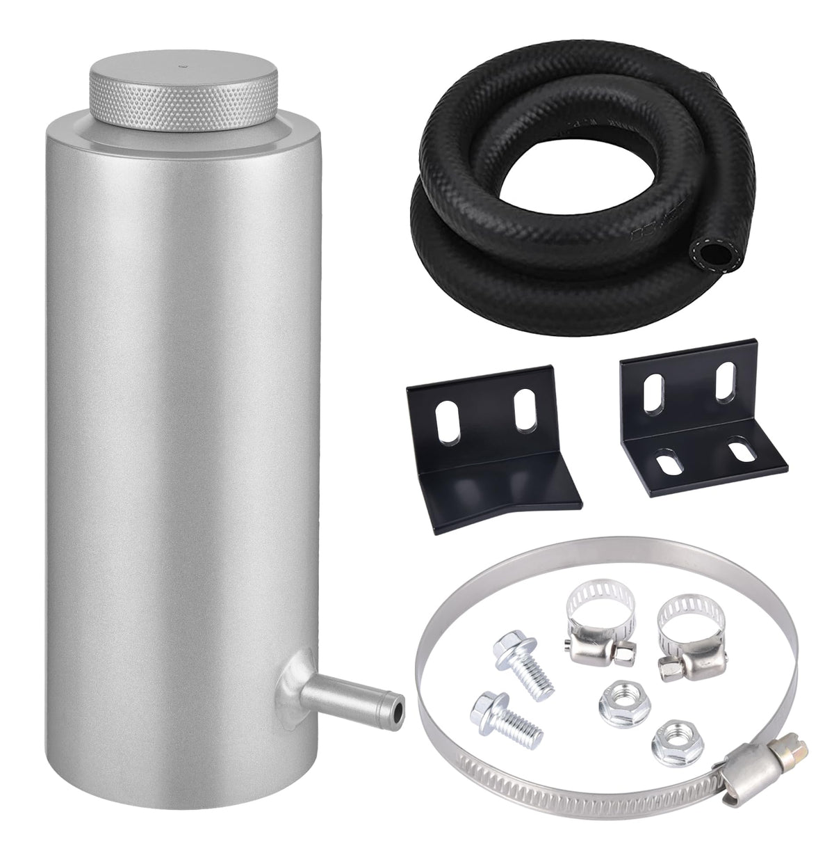 EVIL ENERGY front view of overflow tank showing compact design and durable finish