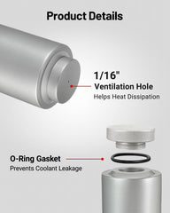 EVIL ENERGY hose connection detail with NBR hose and secure clamp for reliable fit