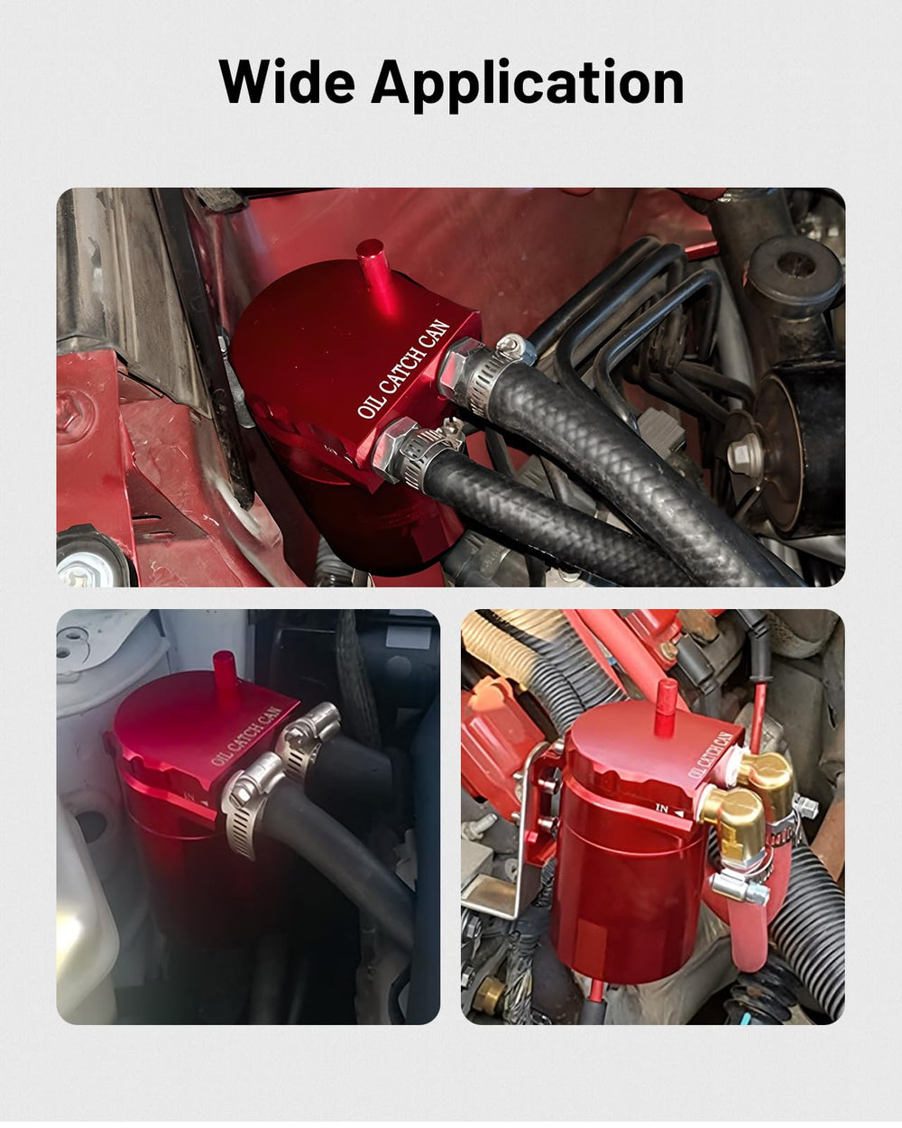 EVIL ENERGY scale comparison with hand showing 300ml size for compact engine bays