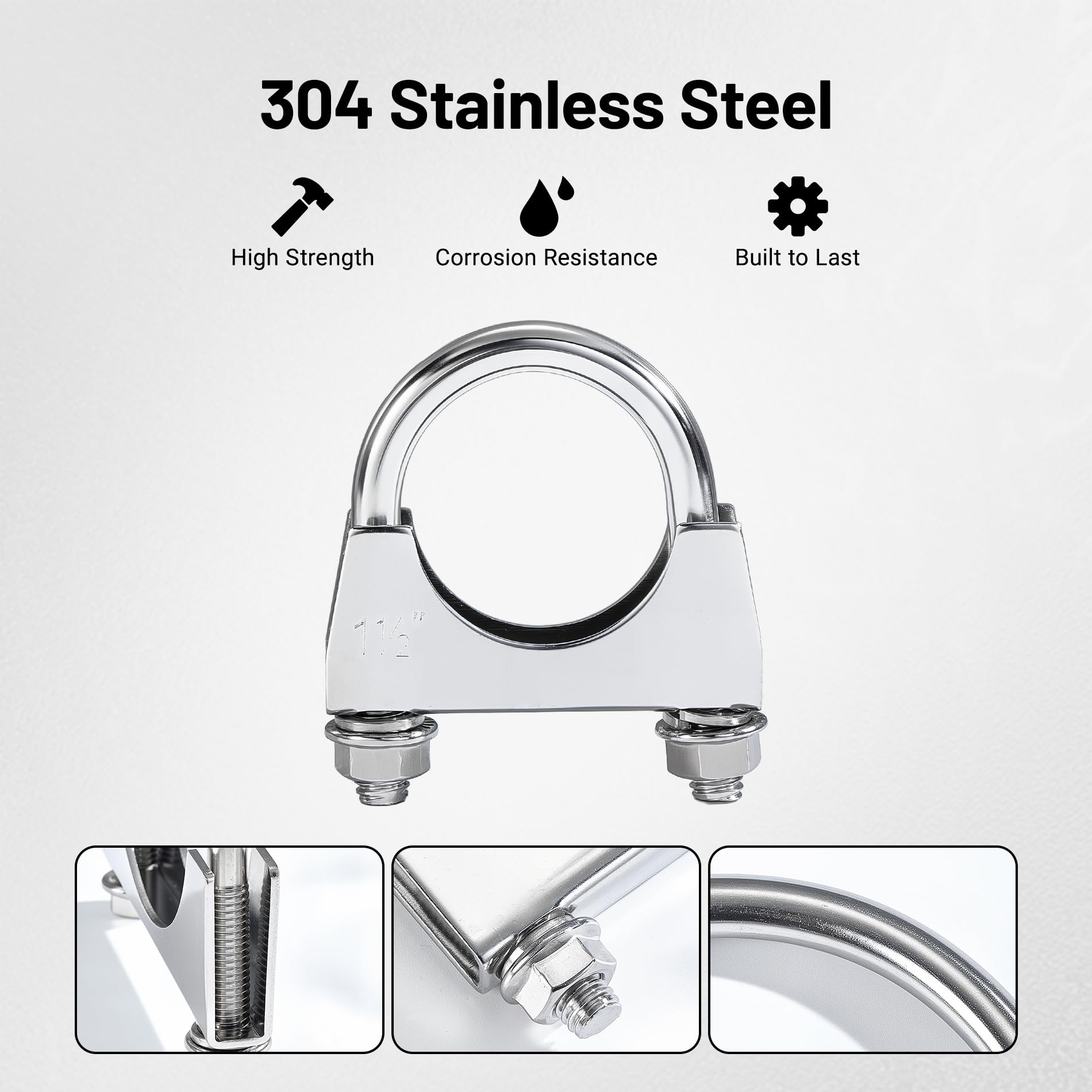 EVIL ENERGY threaded rod and anti-slip nuts detail providing secure vibration resistance