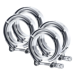 EVIL ENERGY front view of 3.0 inch V-band clamp showing secure fit and durability