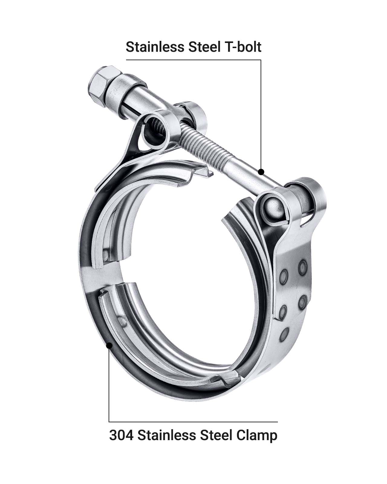 EVIL ENERGY T-bolt detail showing M8 thread and strong clamping for secure connections