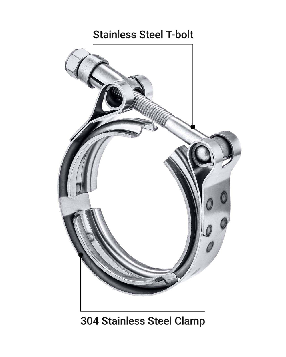 EVIL ENERGY T-bolt detail showing M8 thread and strong clamping for secure connections