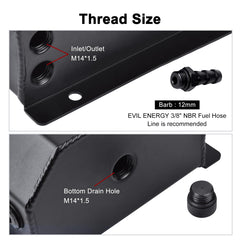 EVIL ENERGY visual level hose visible for quick coolant checks and monitoring