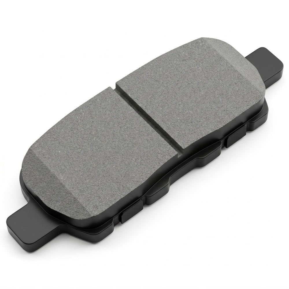evkingauto closeup of ceramic friction surface showing chamfers and gas slots for heat control