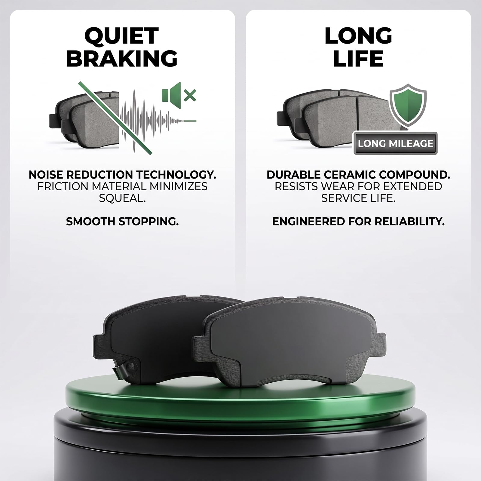 evkingauto installed on wheel demo illustrating quieter braking and reduced dust