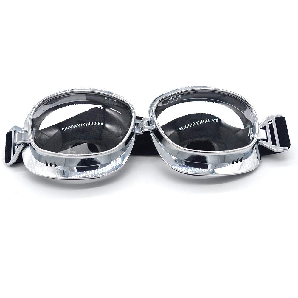 evomosa goggles next to helmet showing size and compatibility with half helmets