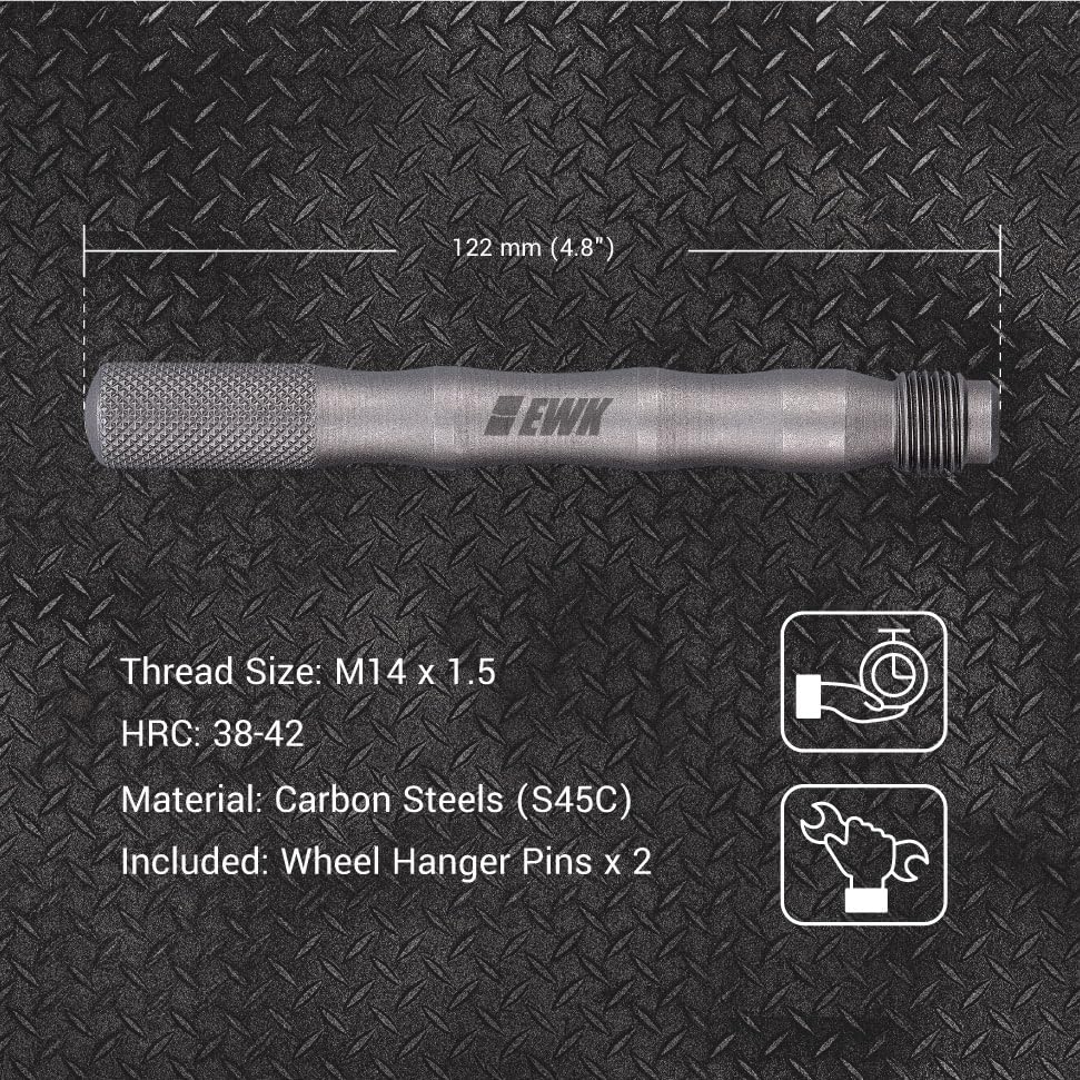 EWK close-up of knurled tip delivering secure grip for easier threading
