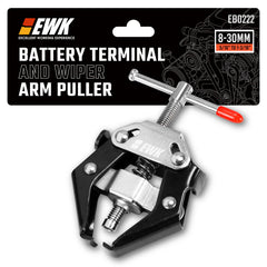 EWK front view of puller showing adjustable jaws and frame, durable grip benefit
