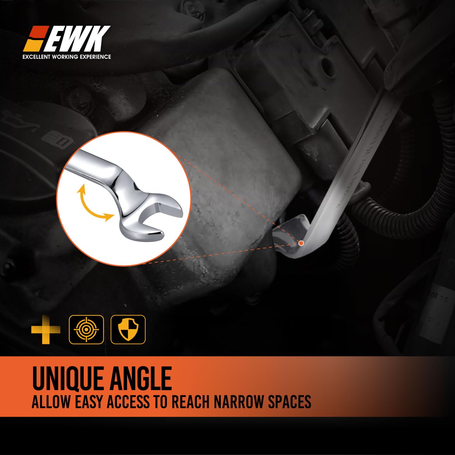 EWK packaging and label showing brand and fitment information