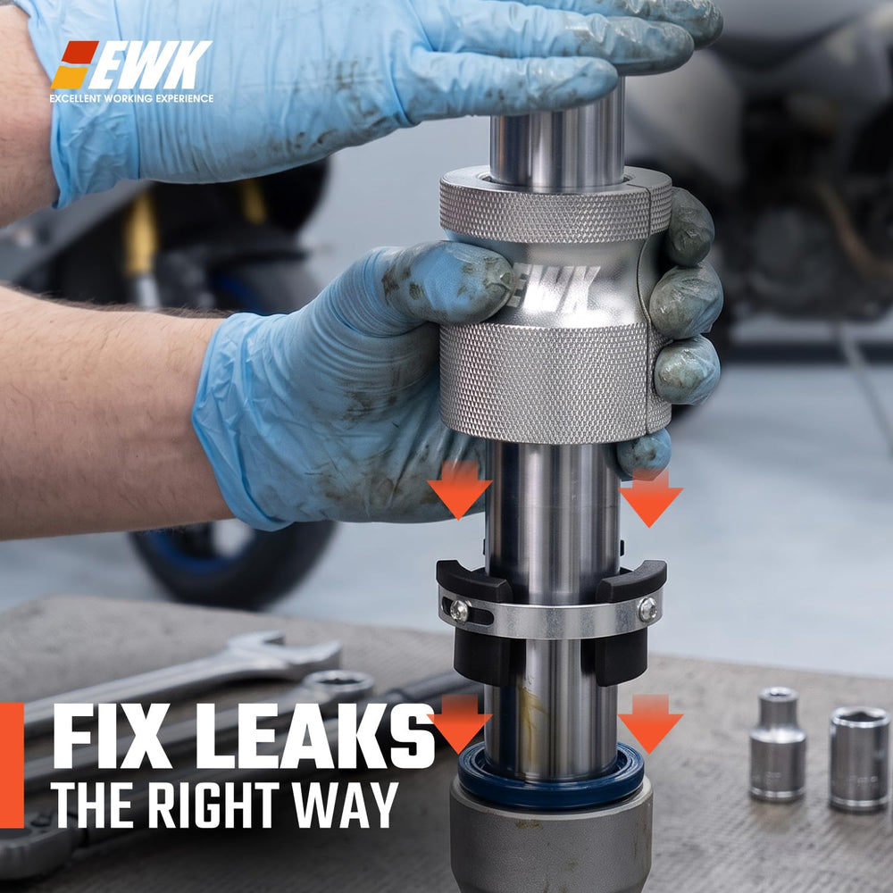 EWK plastic adapter ring detail cushioning seal during impact, prevents rubber abrasion