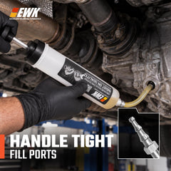 EWK hose connection with locking nut preventing accidental disconnection