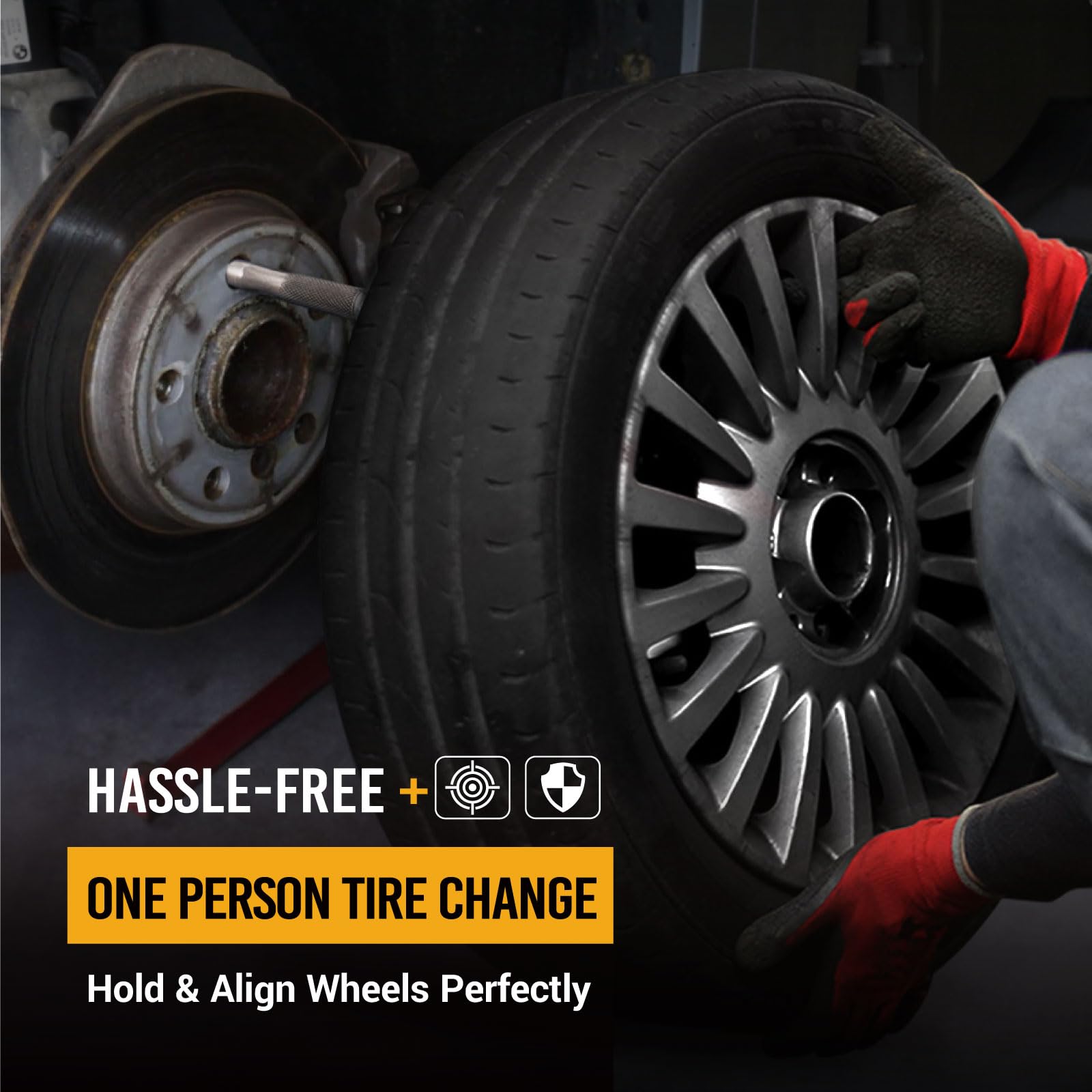 EWK wave-profile shaft detail for non-slip handling and accurate wheel alignment