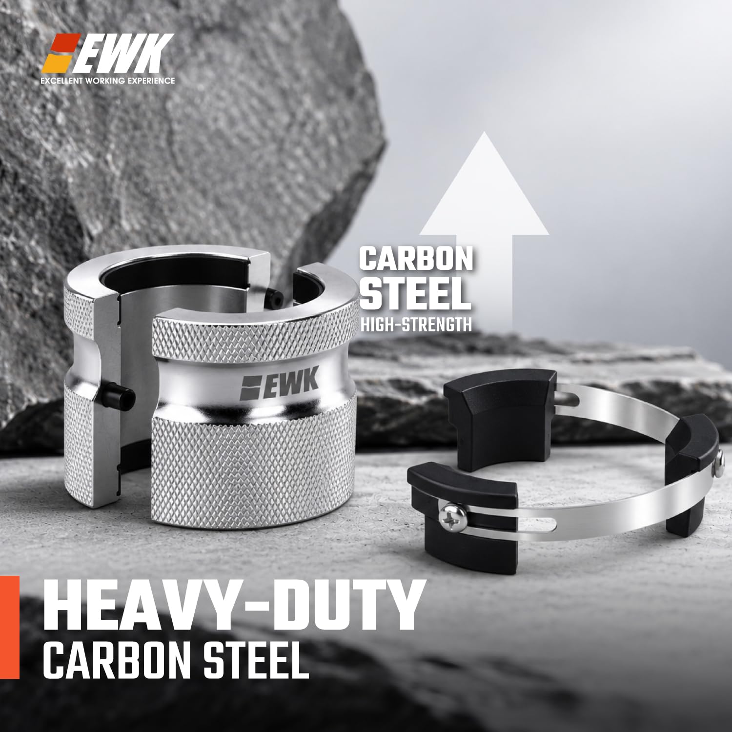 EWK on a workbench with tools demonstrating professional use and workshop durability