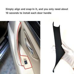 EXcarlive close-up of driver pull handle cover highlighting precise fit and smooth finish