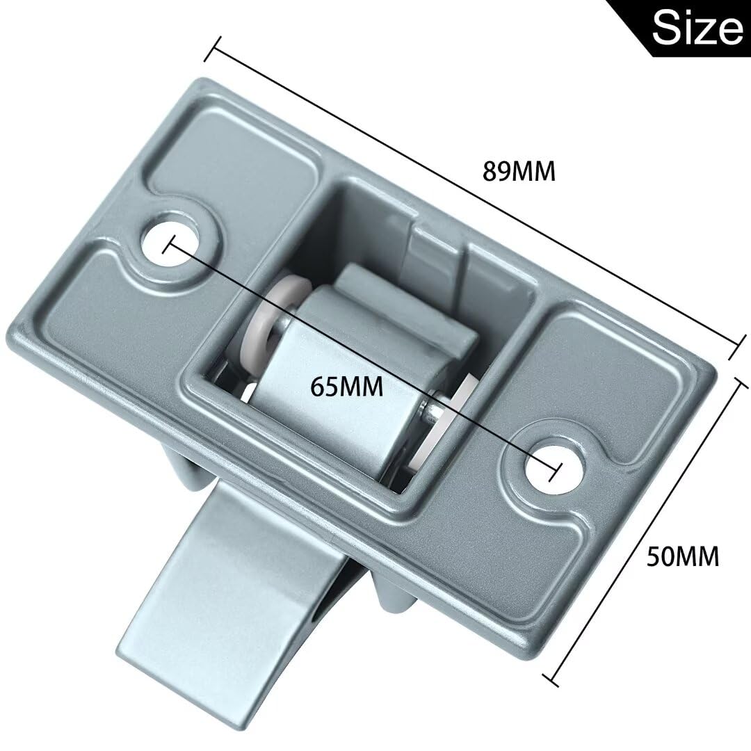 EXCELFU bracket with awning leg clipped illustrating easy leg engagement